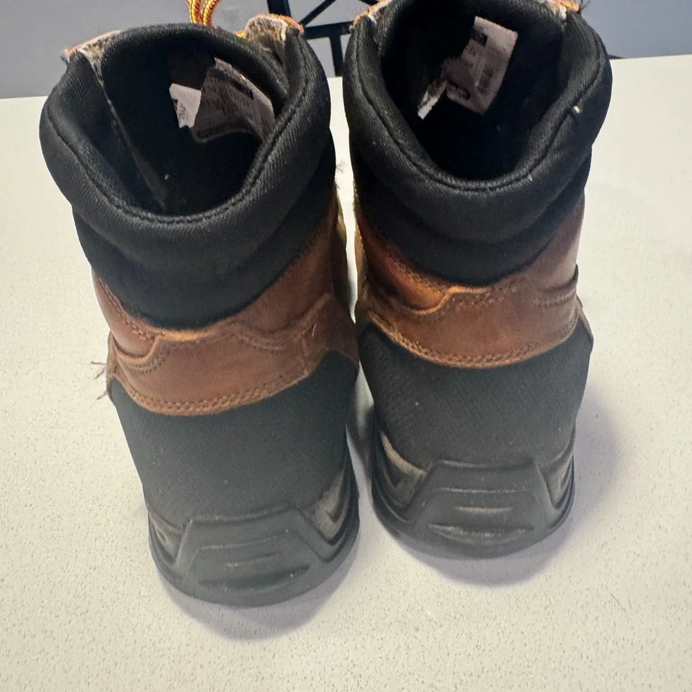 Carhartt Work Boots Men 11.5 M Brown Leather Composite Toe Well Worn